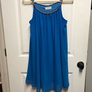 Altar’d State Blue Flowy Fun Dress